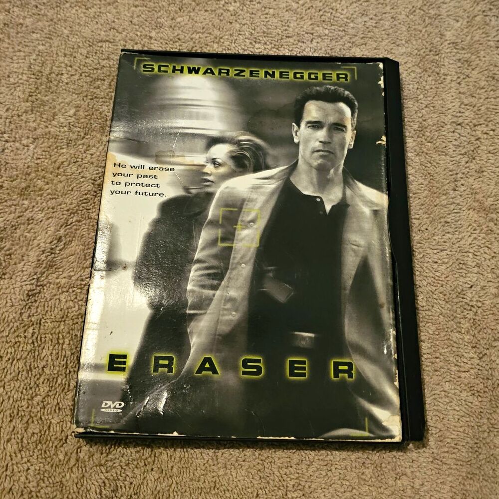 Eraser (DVD, 1996, Widescreen, Region 1) Arnold Schwarzenegger Action
